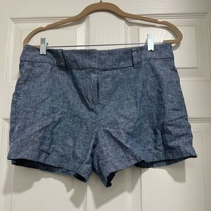 The Loft Chambray Shorts size 8